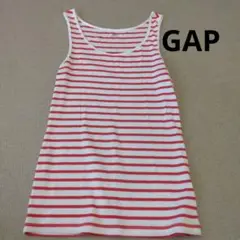 Gap 赤と白のストライプ タンクトップ