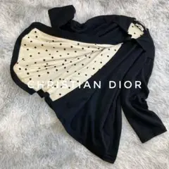【匿名配送】Christian Dior オールド ウール100 黒 コート