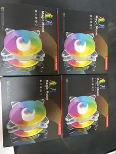 4個セット COOLMOON MAGIC MOON LED PCケースファン