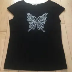 フラジール　FRAGILE 蝶　ラメ　tシャツ 38