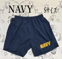 米軍放出品実物 US.NAVY トレーニングショートパンツ 黄色ロゴ　S 女性用