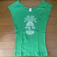 プリントTシャツ　パイナップル