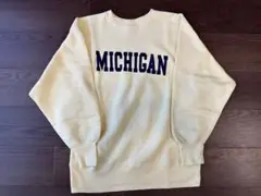 チャンピオン リバースウィーブ 90s 刺繍タグ サイズＬ レモンイエロー