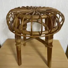 【訳あり】ラタンスツール　腰かけ