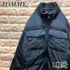 【希少】TOMMY HILFIGER⭐︎ダウンジャケット Lサイズ相当 刺繍ロゴ