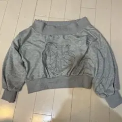 PALEMO STORE グレー 肩出しパーカー M
