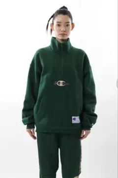 Champion ハーフジップスウェット　Sサイズ