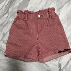 Jenni Love 赤と白ストライプ ショートパンツ　size150