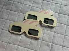 ちいかわパーク　3Dメガネ　ウサギ　2個セット