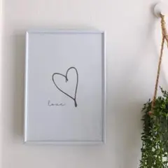 インテリア　ポスター　ハート　love
