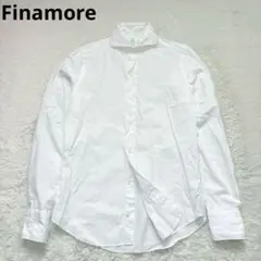 finamore フィナモレ 白シャツ カッタウェイ S コットン
