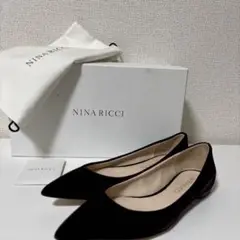 NINA RICCI ニナリッチ ベロア フラット　パンプス 36