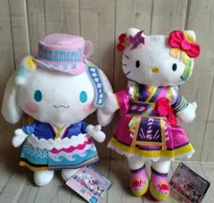 サンリオ　ピューロランドコラボレーション　BIGぬいぐるみ　キティ＆シナモン