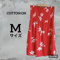 COTTON:ON 花柄赤スカート