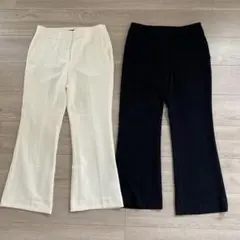 icb フレアパンツ　スラックス 2点セット
