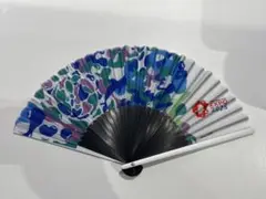 EXPO 2025 公式ロゴ アルミ 親骨片面貼り扇子 ミャクミャク