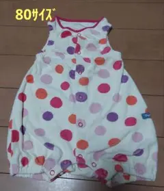 ドット柄ロンパース 80サイズ