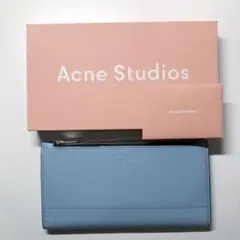 Acne Studios アクネストゥディオズ 長財布 水色 アクアブルー 本革