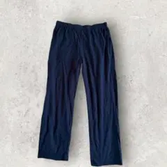 レディース長ズボン ルームウェア パジャマ 部屋着 (L) ネイビー