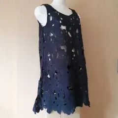 レディース　FREE'S SHOP レース　花モチーフ　チュニック　フリーズ