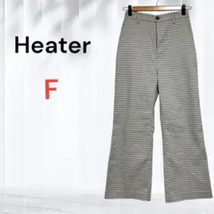 ヘザー Heater ワイドパンツ Fサイズ チェック柄