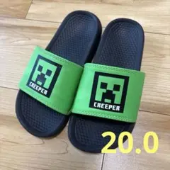 マイクラ クリーパー サンダル スリッパ 20.0cm