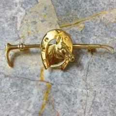 ヴィンテージ★馬 ブローチ アスコットタイピン