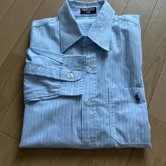 Polo Jeans Co. 長袖シャツ Mサイズ ライトブルー ストライプ