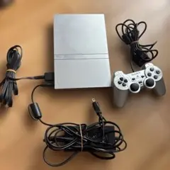 動作品　PS2 SCPH-75000 本体 一式 コントローラー 薄型