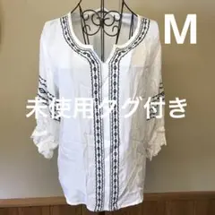未使用タグ付き Sureve 刺繍　レディース　Mサイズ