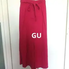 【GU】ジーユー ガウチョパンツ フレアパンツ ロングパンツ S