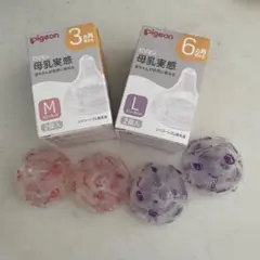 ピジョン 母乳実感 乳首 M・L各2個づつ　新品未使用品