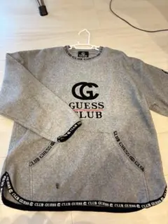 GUESS CLUB グレー クルーネック トレーナー