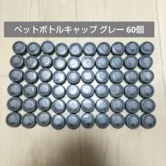 ペットボトル キャップ グレー 灰色 60個