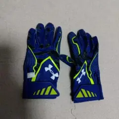 Under Armour バッティンググローブ ネイビー/ライムグリーン