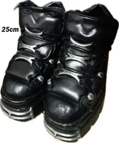 【NEW ROCK】 M-106-S112 EU39 レザーブーツ ハイカット