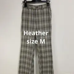 0731チェック柄 フレアパンツ ボタン付きカジュアルファッション