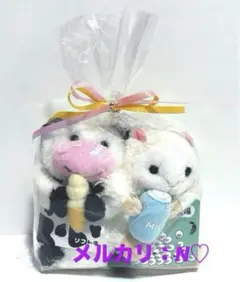 小岩井農場＊限定ぬいぐるみマスコット＊ソフト牛＆ミルキー羊セット