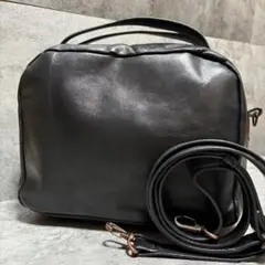良品　カンペール　2way ショルダーバッグ　ブラック　レザー　本革　メンズ