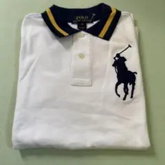 POLO RALPH LAUREN ポロシャツ ホワイト 3の刺繍
