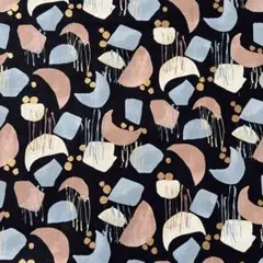 コッカ 綿麻 生地 黒 くすみ カラー 110×1m