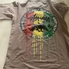 バック Stussy ステューシー ストゥーシー イエロー Tシャツラスタカラー