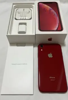 極美品　iPhone XR 128GB SIMフリー　レッド　赤