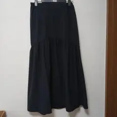 ◆未使用◆黒 フレアロングスカート