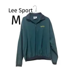 Lee Sport [M] グリーン ジップアップ ジャケット ロゴ
