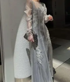 ウィルフリー オケージョン シアーモチーフ レース ワンピース セットワンピ 2025年最新】Sheer motif lace op & gatherの人気アイテム