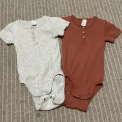 H&M 86 ロンパース　2枚セット　つぶつぶ