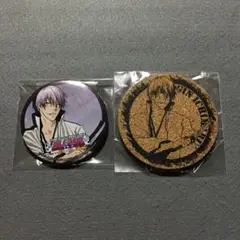 BLEACH 市丸ギン ナンジャタウン 缶バッジ・コルクコースターセット