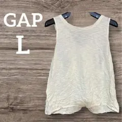 GAP ノースリーブトップス Lサイズ 淡い黄色