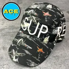【supreme】シュプリーム 戦闘機総柄キャップ 2008年ストリート古着
